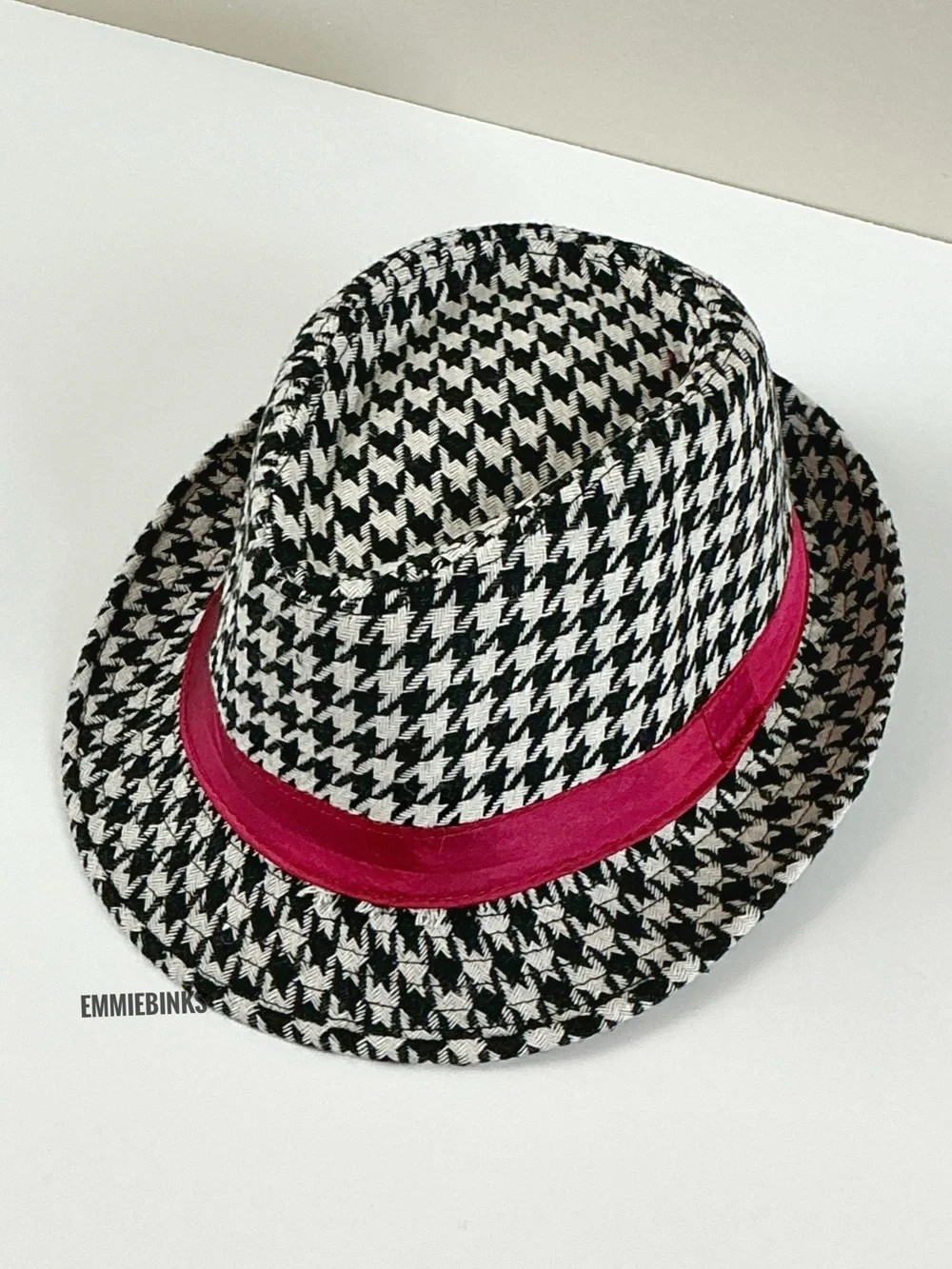 New Houndstooth Print University of Alabama Coach Bear Bryant Fedora Hat